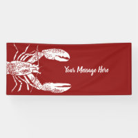 Red and White Lobster Personalized