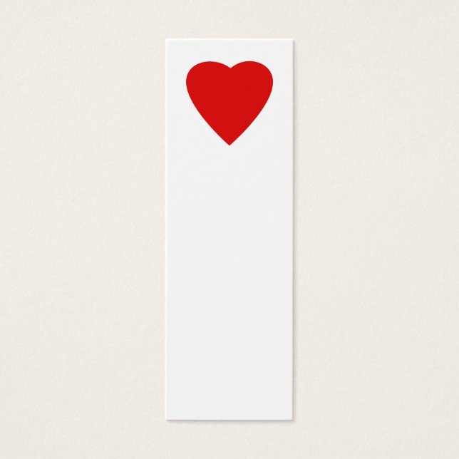 Red and White Love Heart Design. (Front)