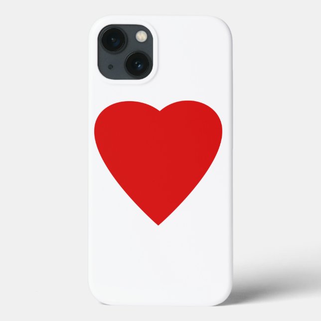 Red and White Love Heart Design. Case-Mate iPhone Case (Back)