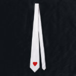 Red and White Love Heart Design. Tie<br><div class="desc">A bright red heart on a white background.</div>