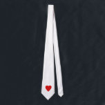 Red and White Love Heart Design. Tie<br><div class="desc">A bright red heart on a white background.</div>