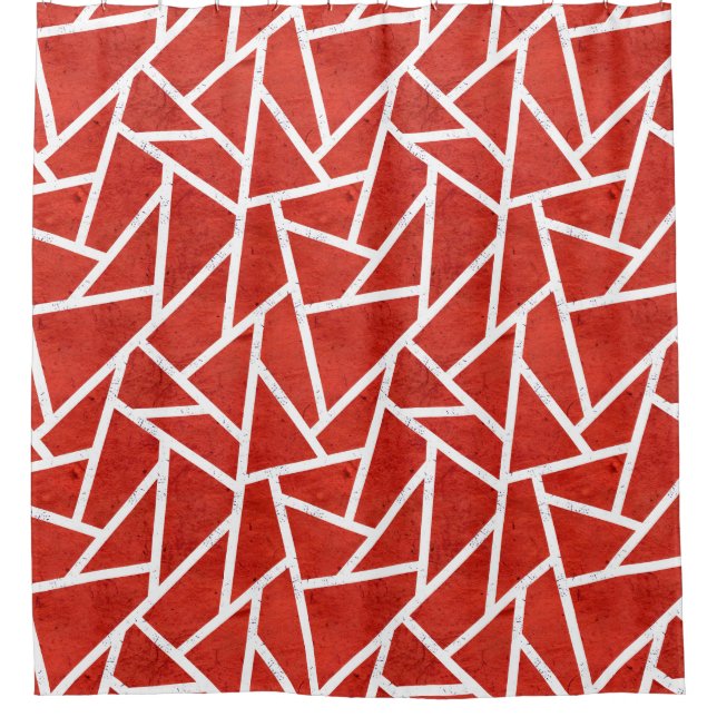 Red and white mosaic pattern (Front)