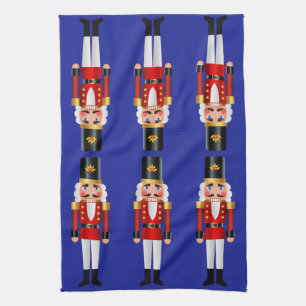 Red and White Nutcracker Kitchen Towel