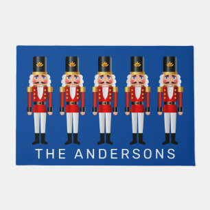 Red and White Nutcrackers Doormat