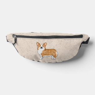 Red And White Pembroke Welsh Corgi Cute Dog Design Fanny Pack