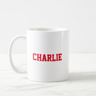 Red and White Personalized Coffee Mug