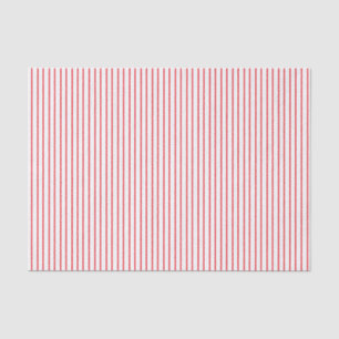 Red and White Pinstripe Tissue Paper