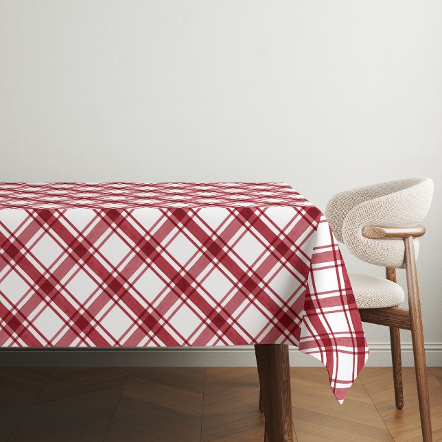 Red and White Plaid Tablecloth (Red and White Plaid Tablecloth
)