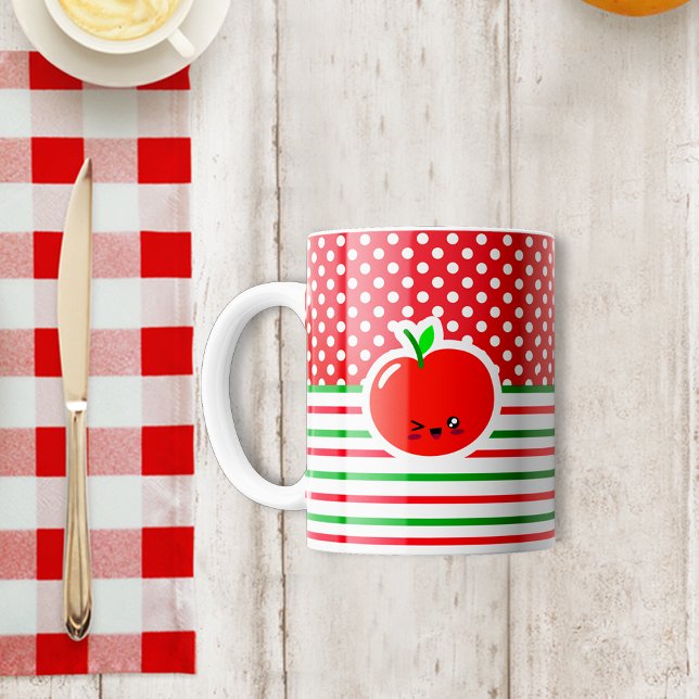 Red and white polka Coffee Mug (Creator Uploaded)