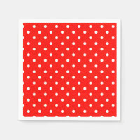 Red and white polka dot modern glamour