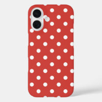 Red and White Polka Dot Pattern