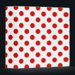 Red and white polka dots binder<br><div class="desc">Red and white polka dots</div>