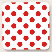 Red and white polka dots