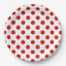 Red and white polka dots