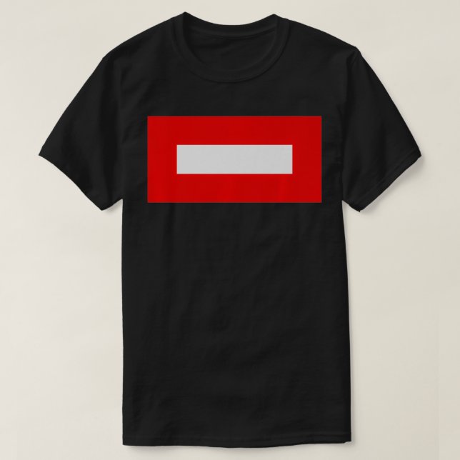 Red and white rectangle Premium  T-Shirt (Design Front)