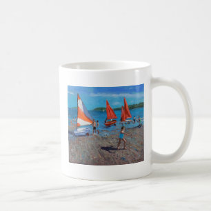 Red and White Sails Abersoch Coffee Mug