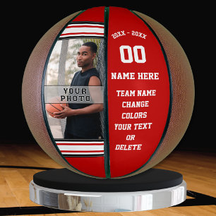 Red and White Senior Gift Ideas for Basketball
