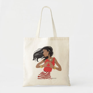 Red and White Sorority (Theta) Tote Bag