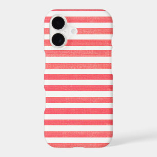 Red and White Stripe Apple iPhone X Case