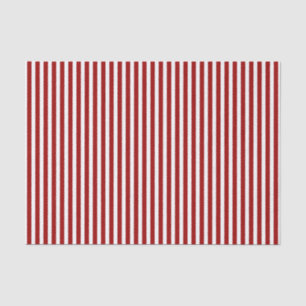 Red and White Striped Pattern Tissue Paper