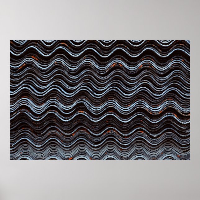 Red and white striped textile poster (Front)