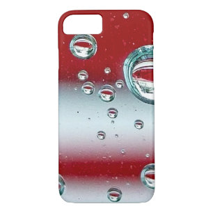 red and white striped water droplets Case-Mate iPhone case