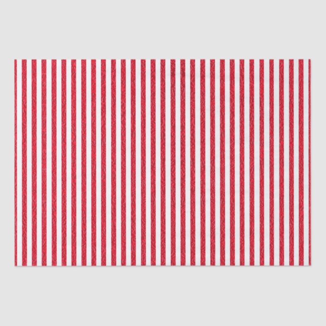 Red and White Striped Wrapping Paper (Front)