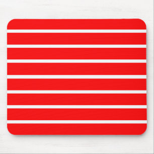 Red and White Stripes Design Mouse Pad