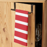 Red and white stripes pattern  kitchen towel<br><div class="desc">A red and white stripes pattern consists of alternating horizontal bands of red and white colours,  creating a visually striking and classic design often associated with flags,  candy canes,  and Christmas themes. This timeless pattern evokes a sense of boldness and simplicity.</div>