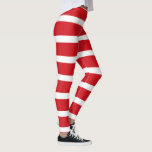 Red and white stripes pattern  leggings<br><div class="desc">A red and white stripes pattern consists of alternating horizontal bands of red and white colours,  creating a visually striking and classic design often associated with flags,  candy canes,  and Christmas themes. This timeless pattern evokes a sense of boldness and simplicity.</div>