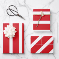 Red and white stripes pattern
