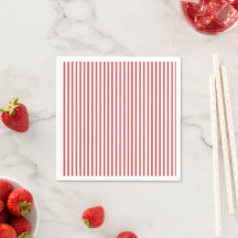 Red and White Thin Stripe