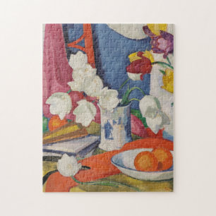 Red and White Tulips   Samuel John Peploe Jigsaw Puzzle