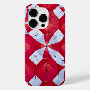 Red and White Umbrellas Case-Mate iPhone 14 Pro Case