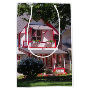 Red and White Victorian - Martha's Vineyard Medium Gift Bag