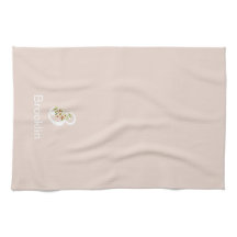 Red and White Watercolor Blooms monogram