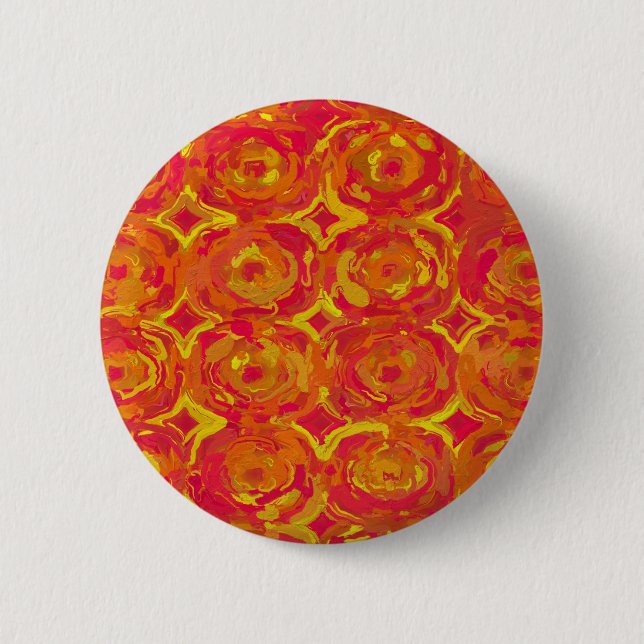 Red and Yellow 2 Inch Round Button (Front)