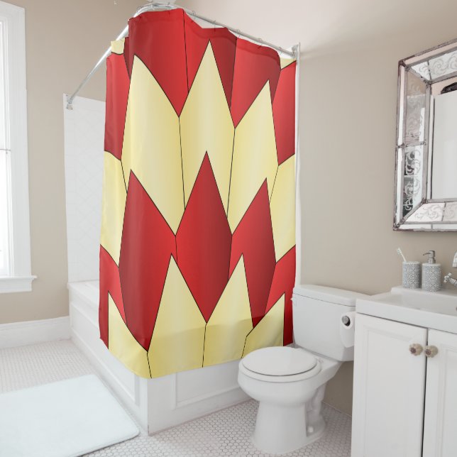 Red And Yellow Art Deco Design (In Situ)