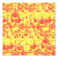 Red and yellow bubble wrap pop art