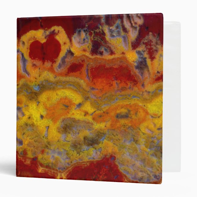 Red and yellow Crayloa Jasper Binder (Front/Inside)
