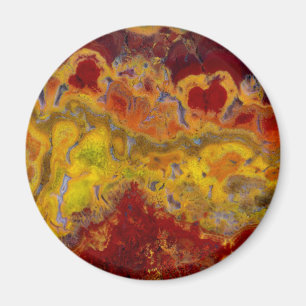 Red and yellow Crayloa Jasper Magnet