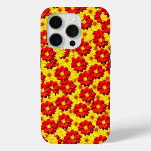 Red and yellow dahlia flowers  iPhone 15 pro case
