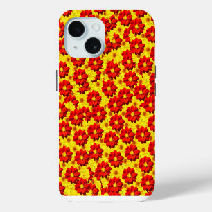 Red and yellow dahlia flowers  iPhone 15 case