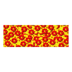 Red and yellow dahlia flowers  photo print
