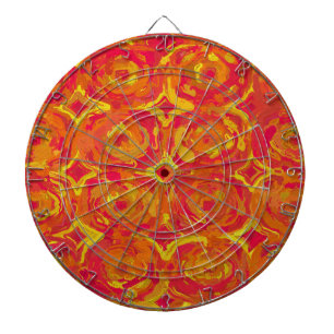 Red and Yellow Dartboard