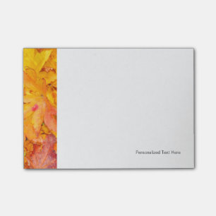 Red And Yellow Decorative Maple Leafs Fall Post-it Notes