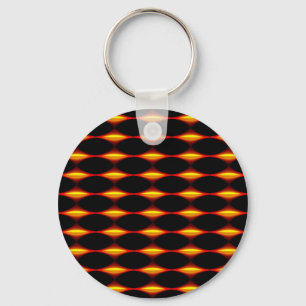 Red And Yellow Diamond Pattern Keychain