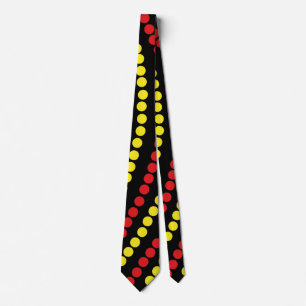 Red and Yellow Dots Cool Tie