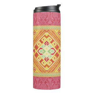 Red and Yellow Feathers Thermal Tumbler
