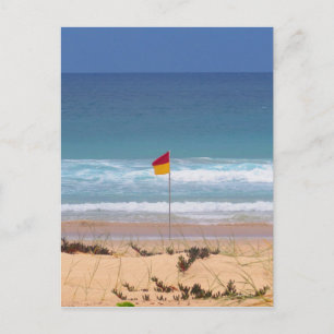 Red and Yellow Flag Layers Postcard